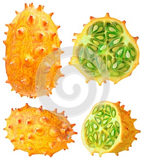 Isolated horned melon