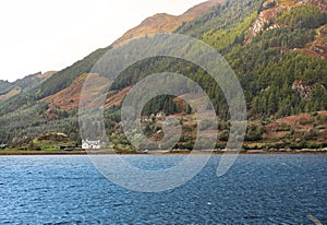 Isolated house Loch Duich