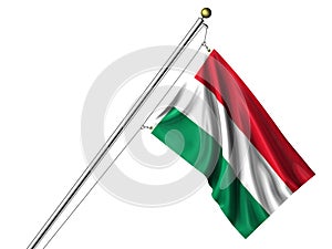 Isolated Hungarian Flag