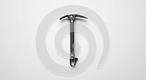 Isolated ice axe on white background