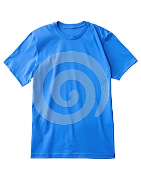 isolated illustration of blue t-shirt. Generative AI