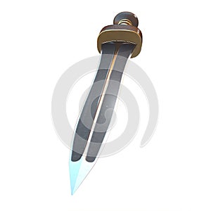 Isolated illustration of a Roman Gladius short sword