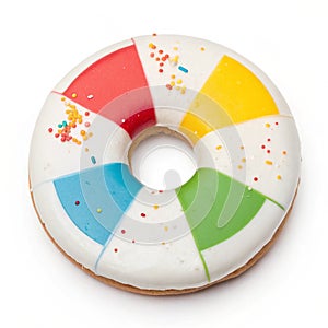 Donut chart on white background