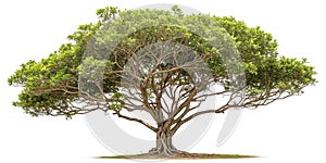 Tree isolated on white background photo