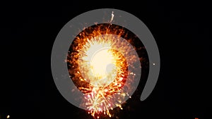 isolated image of a firework show