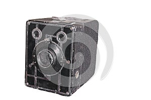 Isolated image of a old camera