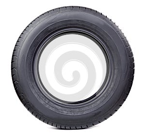 Isolated image of radial tire