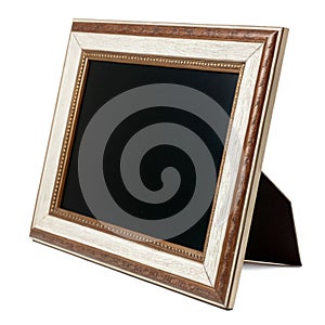 Empty photo on white background