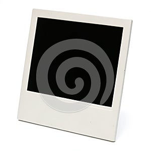 Empty photo on white background