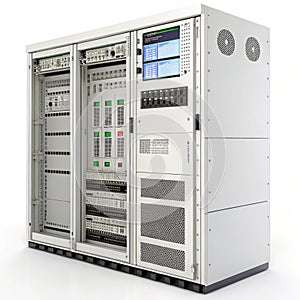 Server management isolated on white background