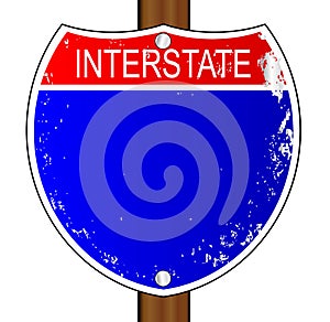 Isolated Interstate Sign