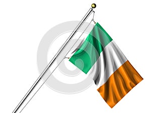 Isolated Irish Flag