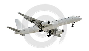 Isolated jet airplane