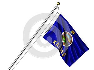 Isolated Kansas Flag
