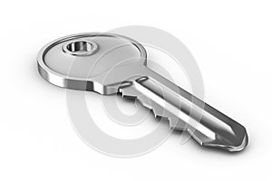 Isolated key on white background