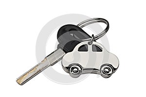 Isolated Key on White with Clipping Path