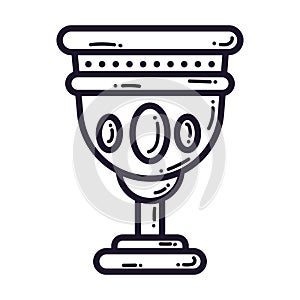 Isolated king cup icon Royalty icon Vector