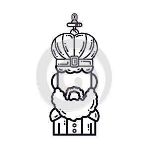 Isolated king icon Royalty icon Vector