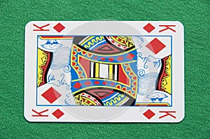 Isolated King Playing Card