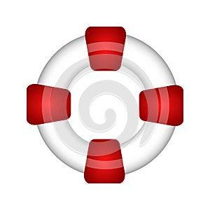 Isolated lifesaver icon