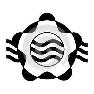 Isolated lifesaver icon