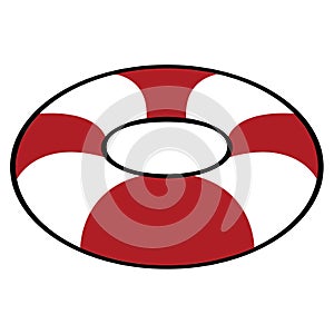 Isolated lifesaver icon