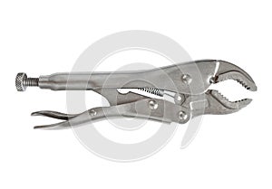 Isolated Locking plier on a white background
