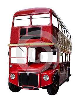 Isolated London Bus photo