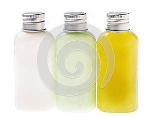 Isolated Lotion Bottles