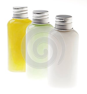 Isolated Lotion Bottles