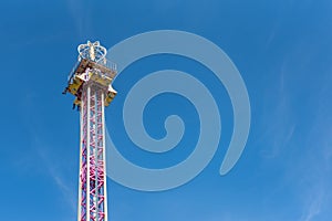 Isolated Luna Park Machine In A Sunny Day