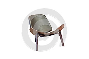 Isolated luxury style chair on white background with clipping path