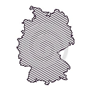 Isolated map of germany design