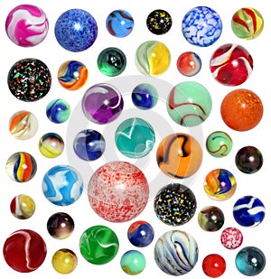 Isolated Marbles photo