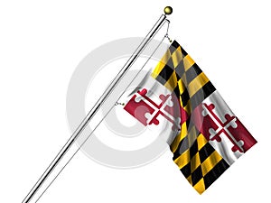 Isolated Maryland Flag