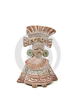 Isolated mayan terracotta