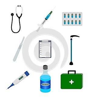 Isolated medical tool  icon set , vector design