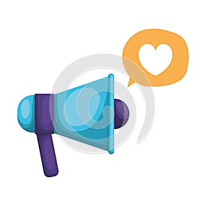 Isolated megaphone icon vector design