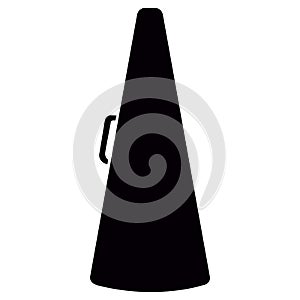 Isolated megaphone silhouette