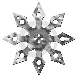 Isolated metal star photo