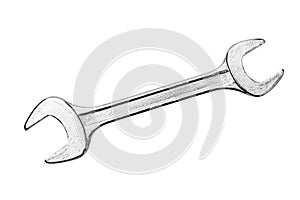 Isolated metal wrench