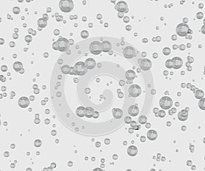 isolated Microbubbles or Nanobubbles suspended in water