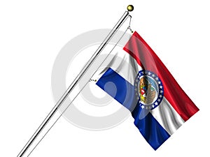 Isolated Missouri Flag