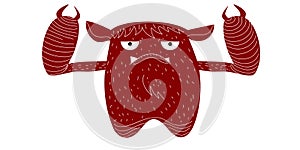 Isolated monster sketch