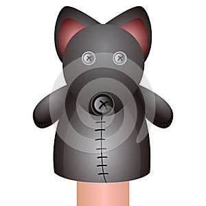 Isolated mouse puppet