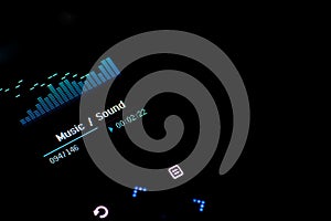 Isolated Mp3 player on white background