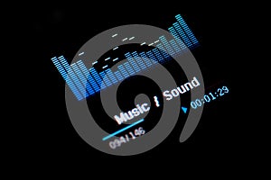 Isolated Mp3 player on white background