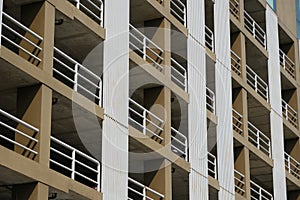 Isolated multi-storey car park building