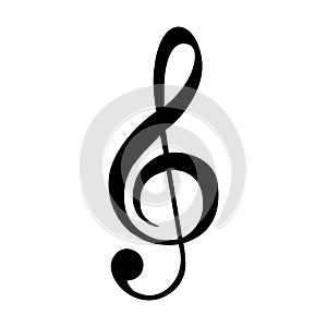 Isolated musical note