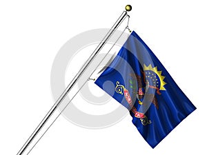 Isolated North Dakota Flag